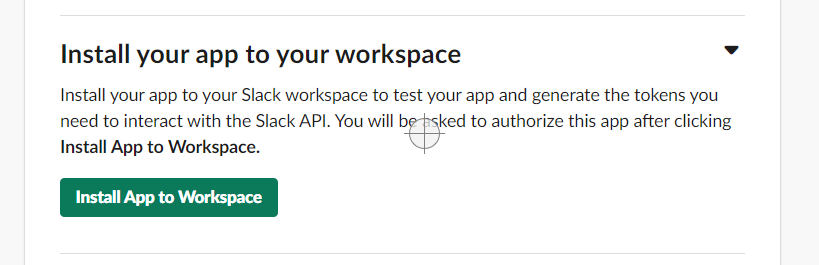 Install the app into your workspace.