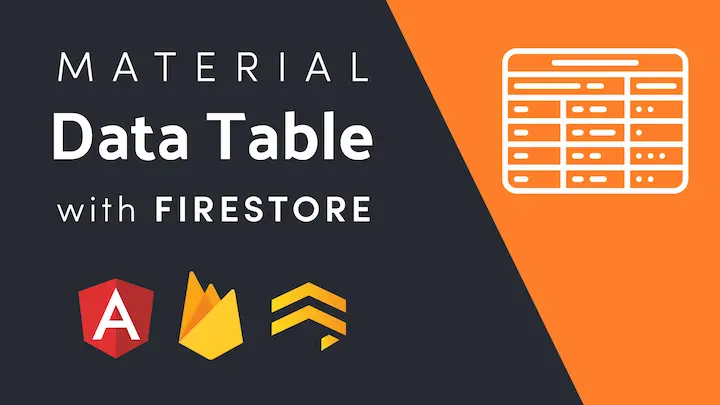 Material Data Tables With Firestore