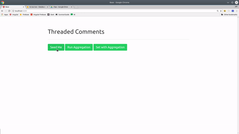 Threaded comments hierarchy structure in Firestore
