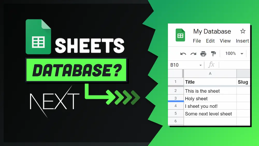 Google Sheets as a Database