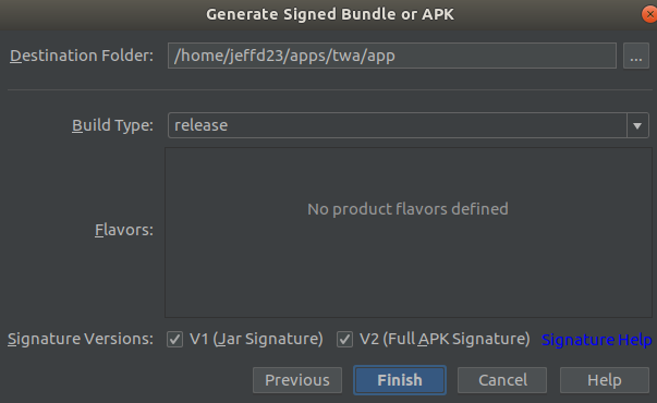 Signed APK