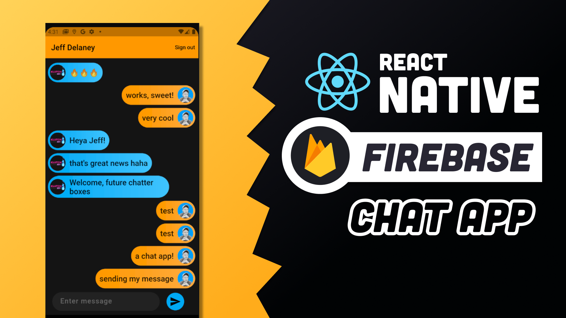 Firebase chat tutorial android group React Firebase