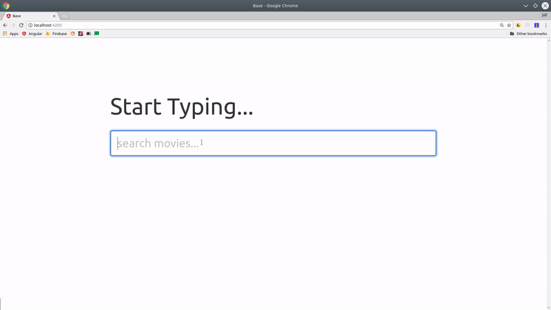 Typeahead demo using only Firestore
